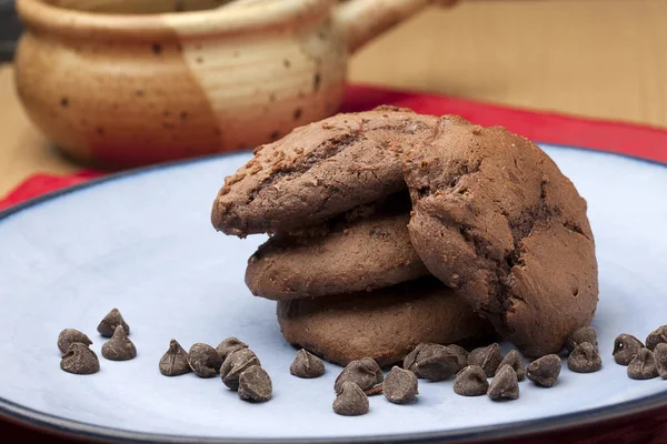 Galletas con chispas de chocolate . — Foto de Stock