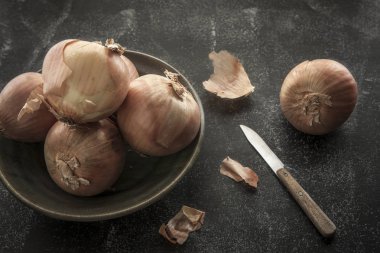 Sanatsal görüntü sarı soğan.