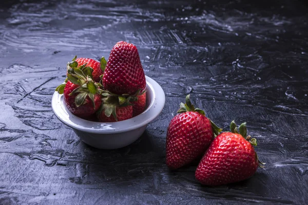 Close up van rijpe aardbeien. — Stockfoto