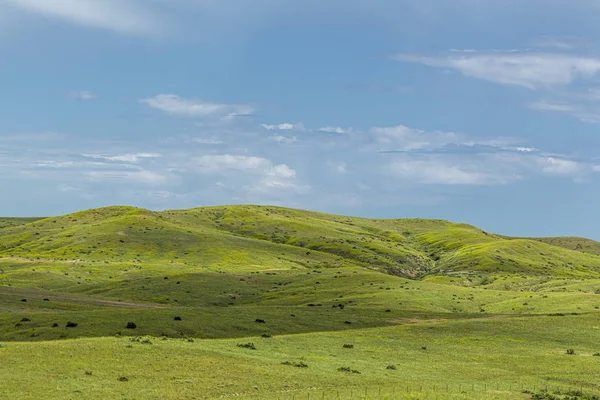 Böljande kullar i Montana. — Stockfoto