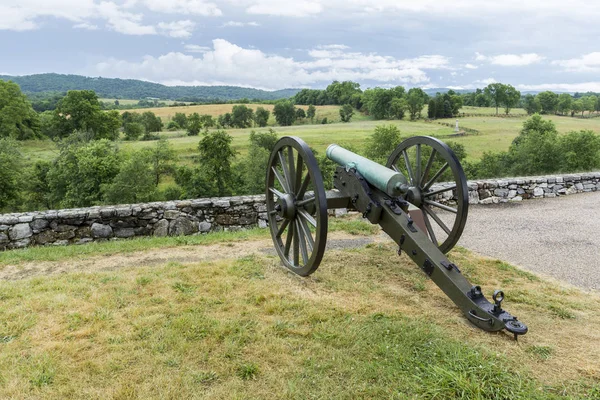 Canon en el sitio de la guerra civil de Antietam . — Foto de Stock