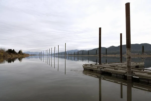 Rio calmo em Washington . — Fotografia de Stock