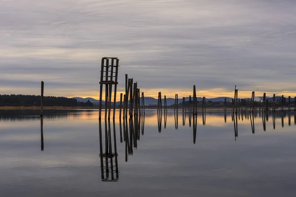 Morgen über dem Fluss Pend oreille. — Stockfoto