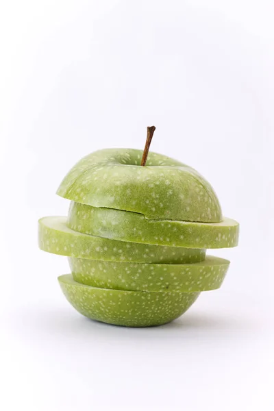 Gestapelte Apfelscheiben. — Stockfoto