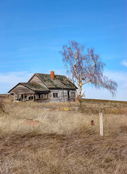 Gamla bryts ned hus. — Stockfoto