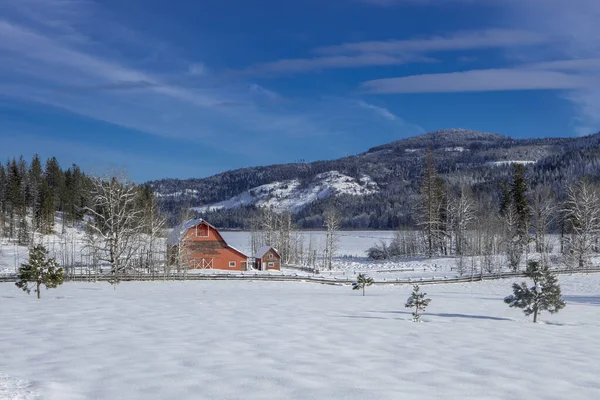 Winter time in north Idaho. — Stock Photo, Image