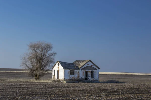 Ett Övergivet Hus Ett Fält Nära Harline Washington — Stockfoto