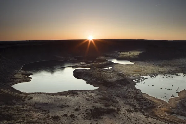 Belo Nascer Sol Sobre Dry Falls State Park Perto Coulee — Fotografia de Stock