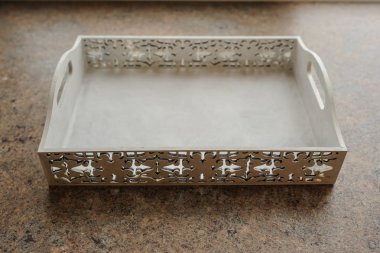 Vintage beyaz tahta kutu 