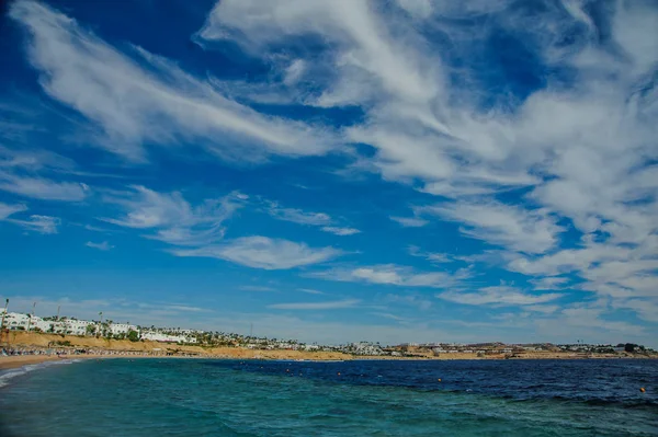 红海海滩的热带天堂 — 图库照片