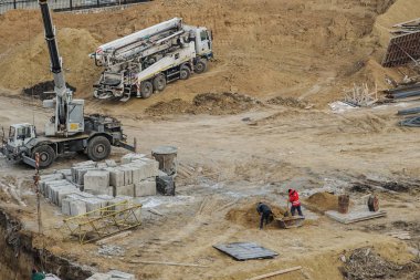 çalışkan insanlar inşaat sitesi