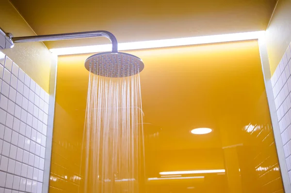 Shower in the bathroom close up — Stockfoto