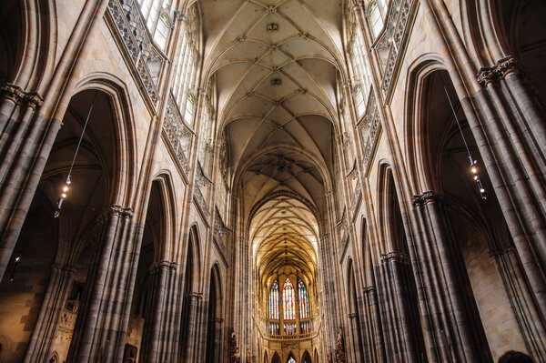 Interior of church cathedral