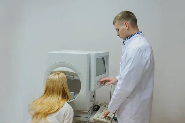 Bilgisayarlı perimetry göz görme alanı test için