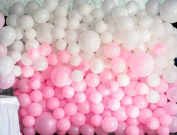 Pared de decoración de la boda de globos — Foto de Stock