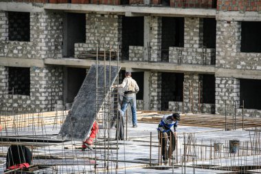 Genel Görünüm inşaatçılar iş çok zor