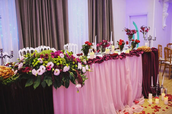 Decoración de mesa de boda para fiesta . — Foto de Stock