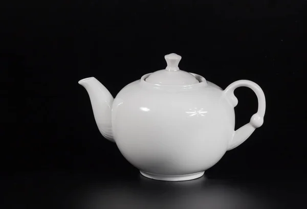 Φλιτζάνι τσάι σε μαύρο φόντο — Φωτογραφία Αρχείου