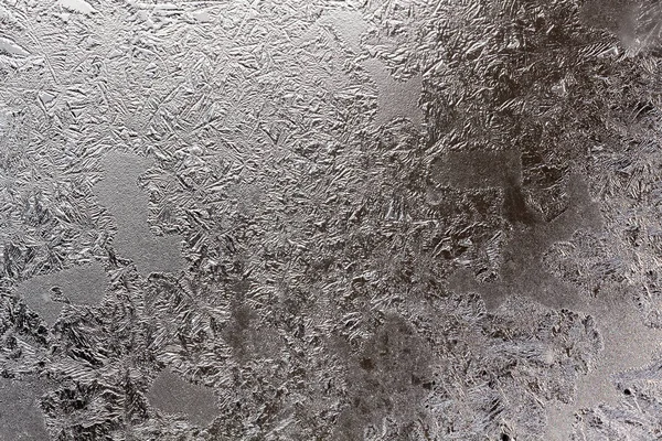 Este es el patrón helado en la ventana de cristal — Foto de Stock