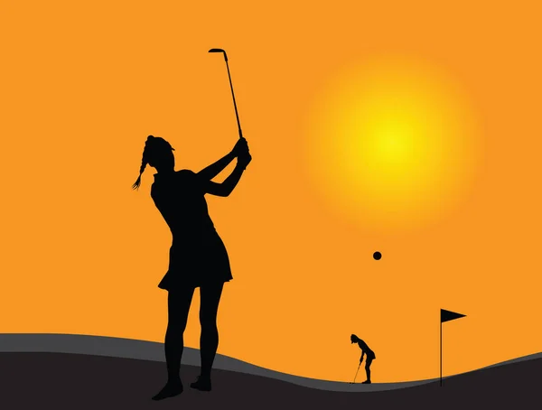 kadın golf oyuncusu