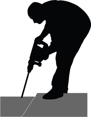 bir matkap kullanarak ana