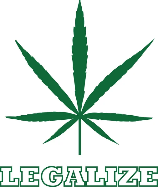 Legalizálja a kannabisz ikon — Stock Vector