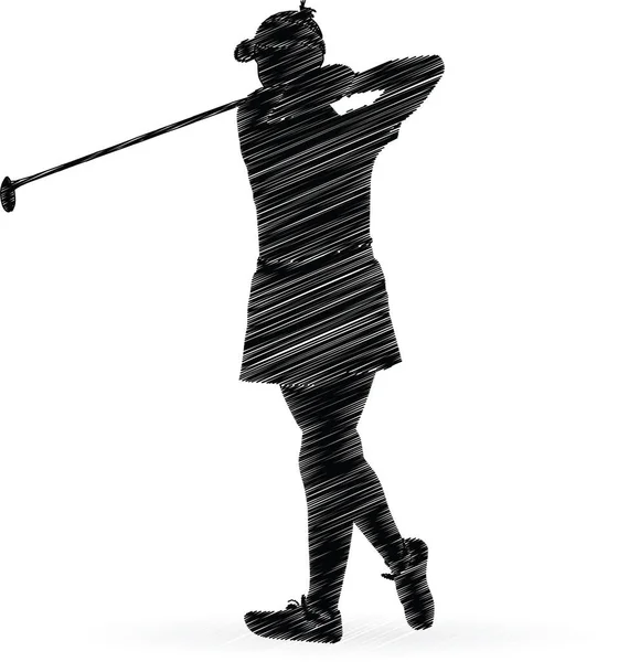 kadın golf oyuncusu