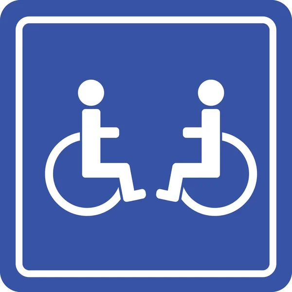 Two disabled sign — Stock Vector