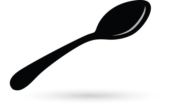 Spoon vettore isolato — Vettoriale Stock