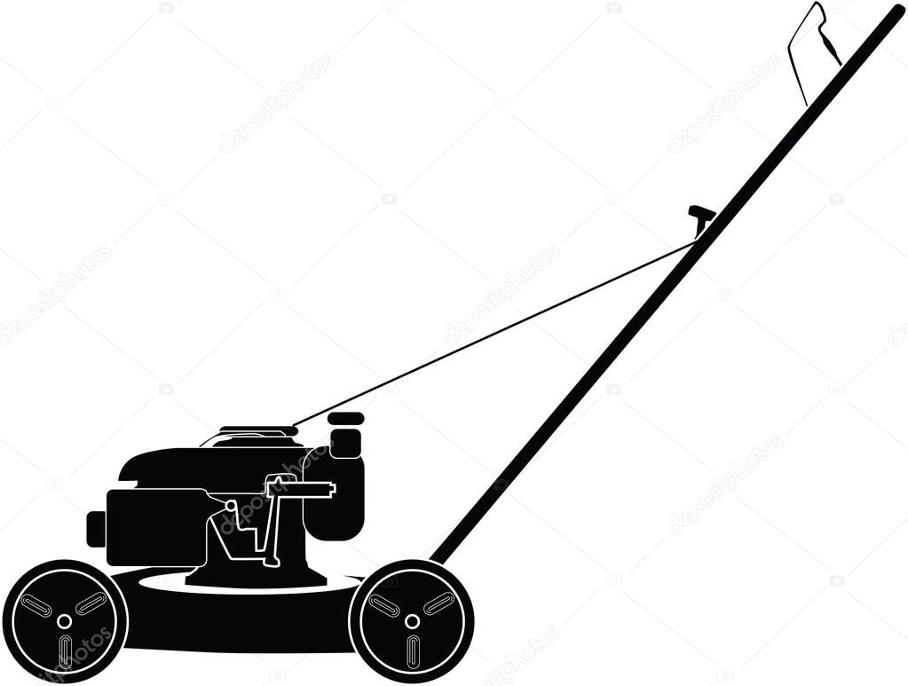 petrol lawn mower 