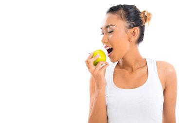 Beslenme ve sağlıklı yaşam Asyalı kadın