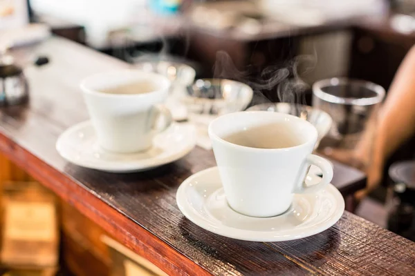 Cups of drip coffee — Stock Photo, Image