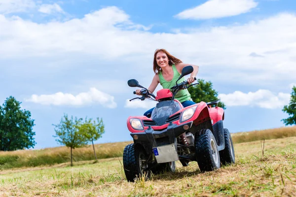 Woman driving off-road — Stock Photo, Image