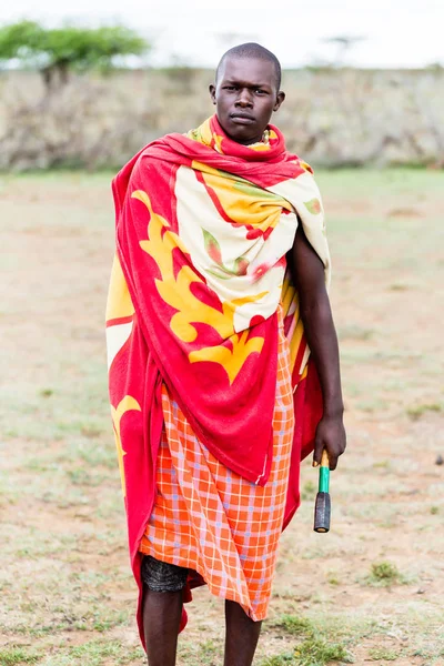 Portret mężczyzny w Massai — Zdjęcie stockowe