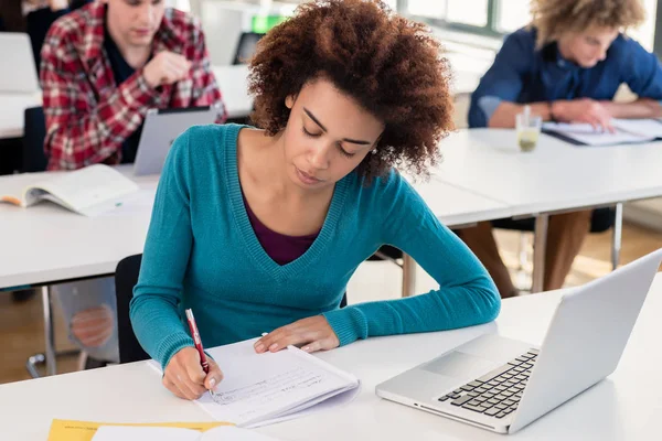 Portret van een Afrikaanse Amerikaanse student — Stockfoto