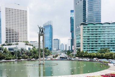 Selamat Datang anıt bir ünlü Meydanı, Merkez Jakarta yer