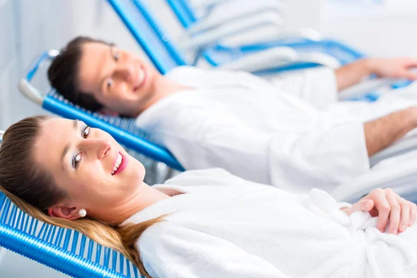 Para pokój relaksacyjny wellness spa — Zdjęcie stockowe