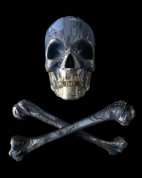 3D illustratie van jolly roger — Stockfoto