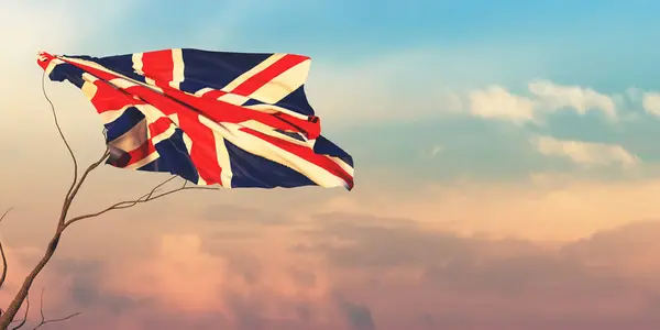 Illustration Britain Flag — 스톡 사진