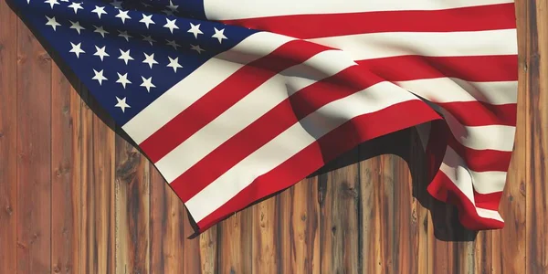 Ilustração Bandeira Dos Estados Unidos — Fotografia de Stock