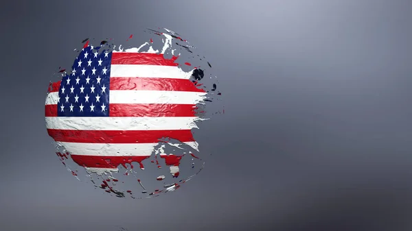 Illustrazione Della Bandiera Degli Stati Uniti — Foto Stock