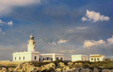 cavalleria lighthouse on the coast of Minorca, Balearic Islands