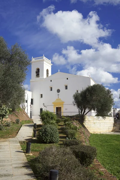 Ees Mercadal Church Menorca Balearic Islands — стокове фото
