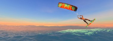 İnsanoğlunun Speedride yaptığı 3D illüstrasyon