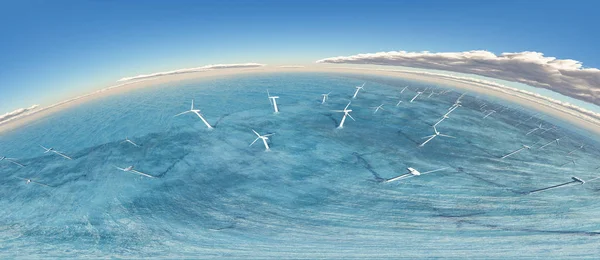 Turbiny wiatrowe — Zdjęcie stockowe