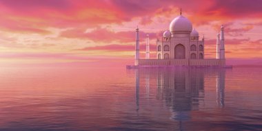 perspective of the Taj Mahal