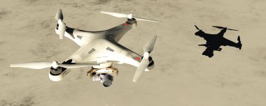 İHA 'nın 3 boyutlu çizimi