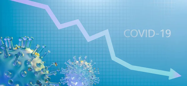 Concept Economic Crisis Due Coronavirus Pandemic Covid — Stock Photo, Image