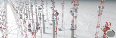 3D resimleme, çeşitli iletişim antenleri