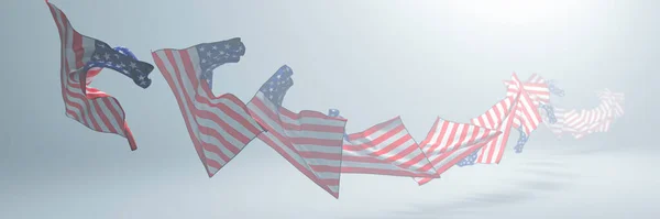 Illustration National Flag United States America — Stock Photo, Image